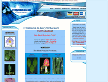 Tablet Screenshot of everyherbal.com